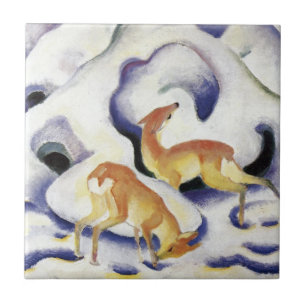 Deer in the Snow (Animals in Winter) Tile