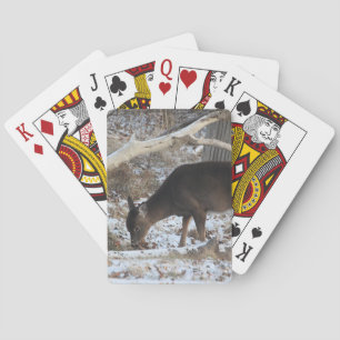 Deer in the Snow Playing Cards