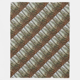 Deer in the trees fleece blanket