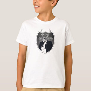 Deer in tuxedo - Stay classy T-Shirt