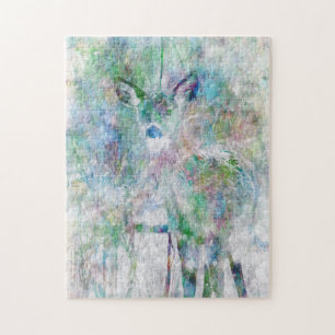 Deer In Winter Jigsaw Puzzle