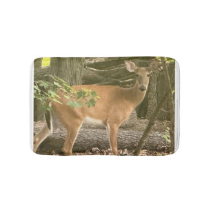 **DEER IN WOODS** BATH MAT