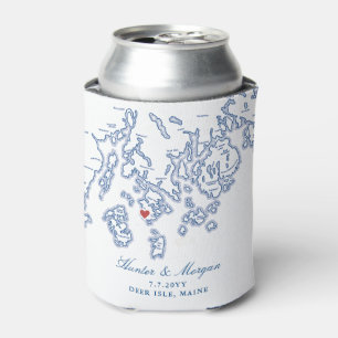Deer Isle Maine Aragosta Wedding Favour Coozie