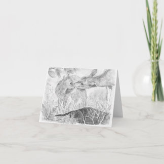 Deer Kiss Card