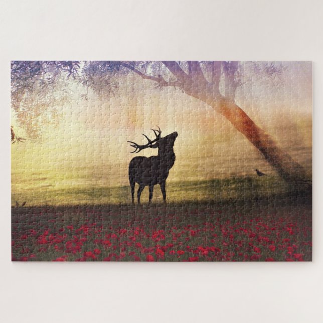 Deer Landscape Jigsaw Puzzle (Horizontal)