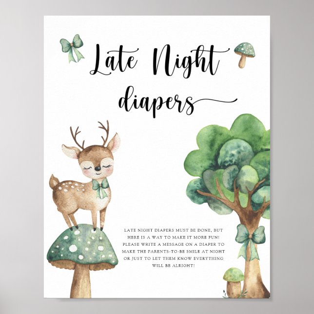 Deer - Late night diapers game  Poster (Front)