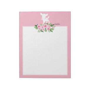 deer, little deer, woodland, cute notepad