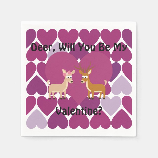 Deer Love Napkin (Front)