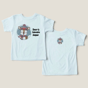 Deer-ly Adorable Toddler Shirt with editable name