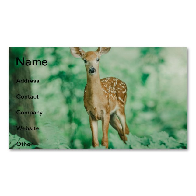 Deer Magnetic Business Card (Front)