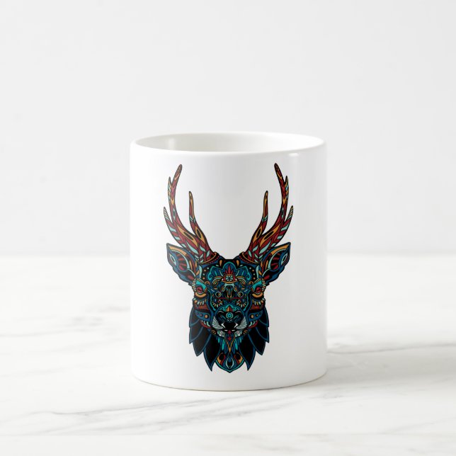 Deer Mandala  Coffee Mug (Center)