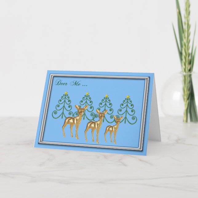 Deer Me Christrmas Card (Front)