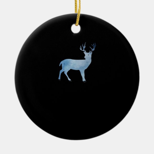 Deer Modern Artistic Design Ceramic Tree Decoration (Front)