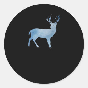 Deer Modern Artistic Design Classic Round Sticker