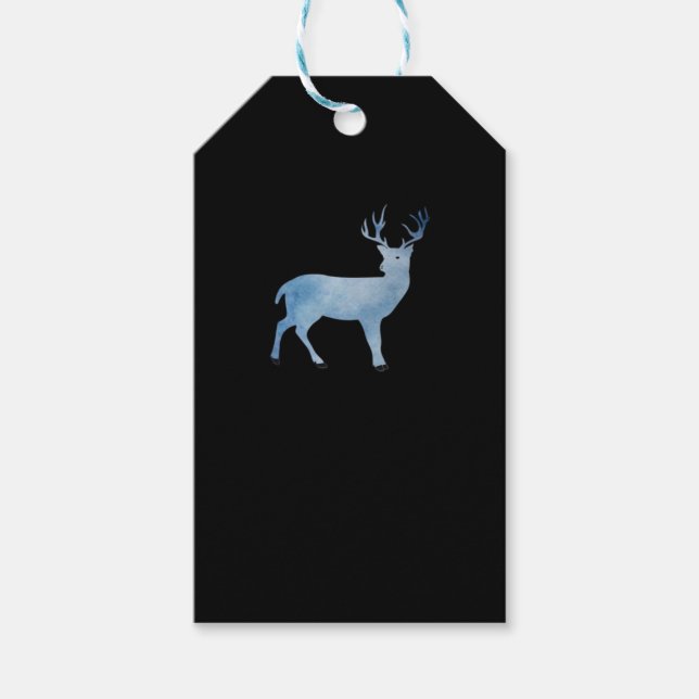 Deer Modern Artistic Design Gift Tags (Front)