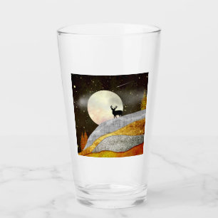Deer Moon Landscape Glass