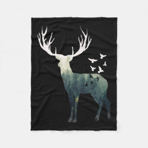 Deer - Natural Animal - Deer - Environmental Prote Fleece Blanket