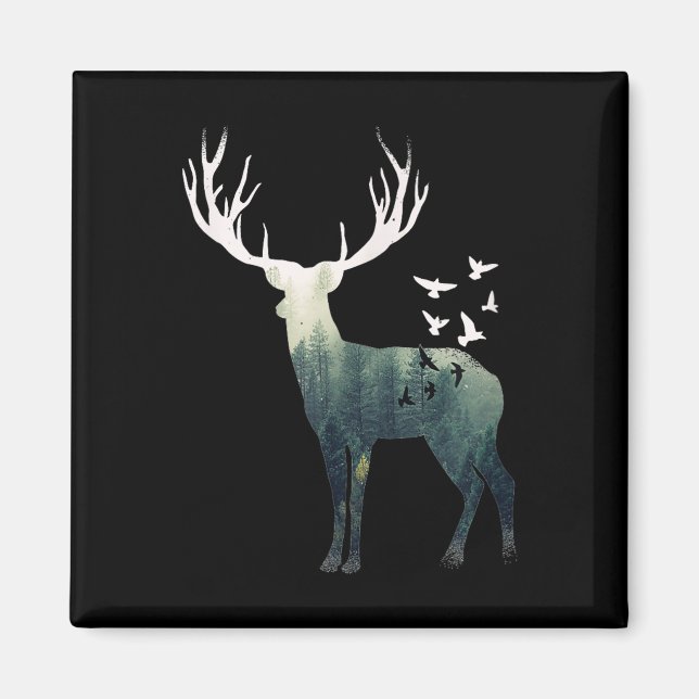 Deer - Natural Animal - Deer - Environmental Prote Magnet (Front)