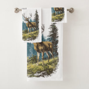 Deer Nature Bath Towel Set