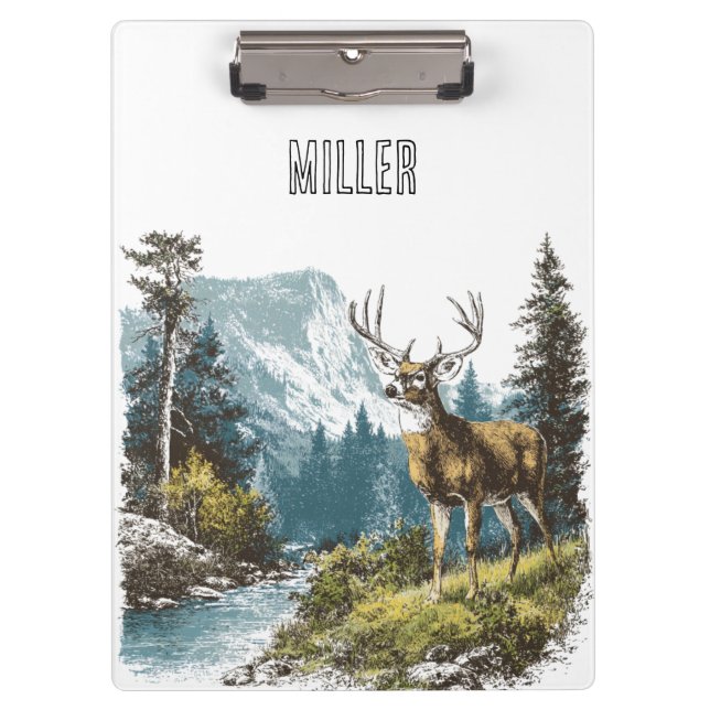 Deer Nature  Clipboard (Front)