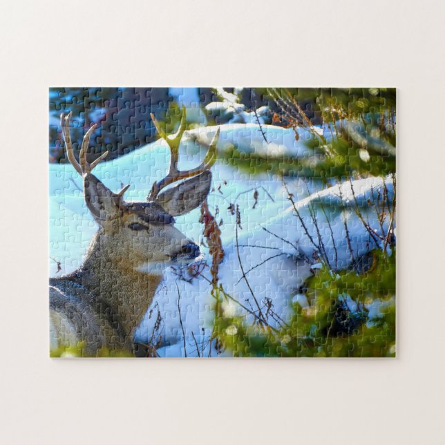 Deer of  Yellowstone. Jigsaw Puzzle (Horizontal)