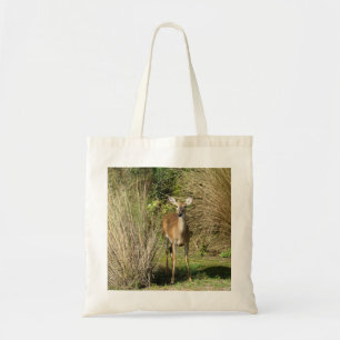 Deer on the Golf Course Tote Bag