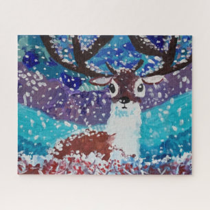 Deer Painting Jigsaw Puzzle