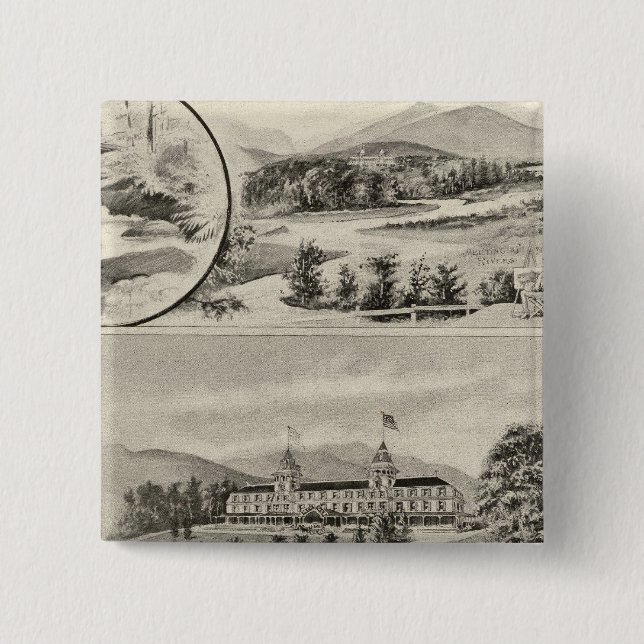 Deer Park Hotel 15 Cm Square Badge (Front)