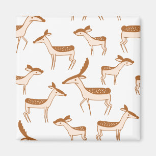 Deer Pattern Design Animal Cute Magnet