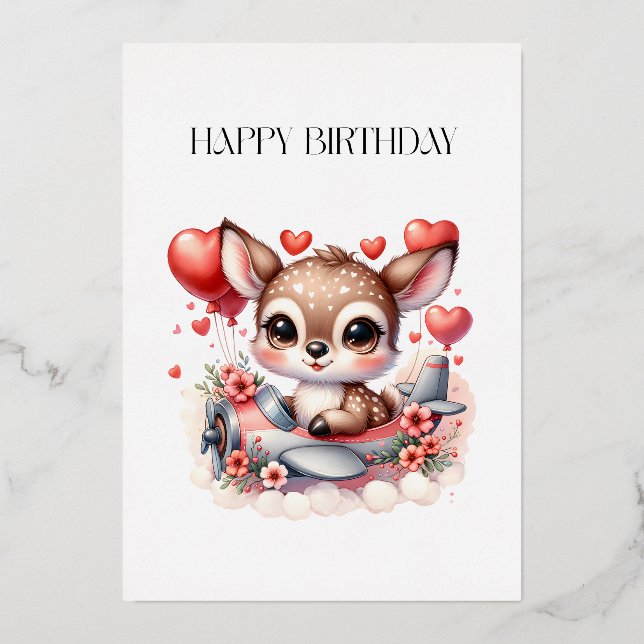 Deer Pilot Birthday (Front)