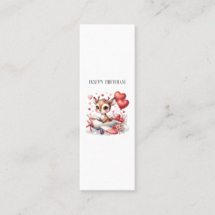 Deer Pilot Birthday Calling Card