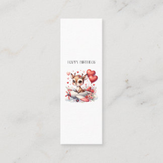 Deer Pilot Birthday Calling Card