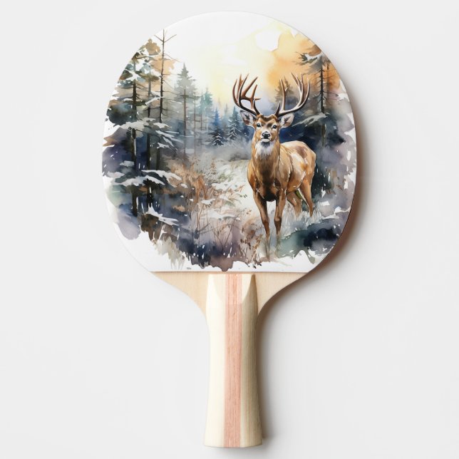 Deer Ping Pong Paddle (Front)
