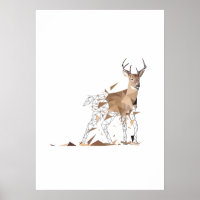 Deer Polygon Art