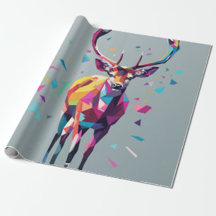 Deer pop art wrapping paper