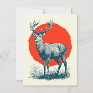 Deer Postcard