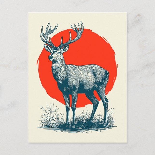 Deer Postcard (Front)