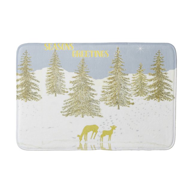 Deer Reflection Bath Mat (Front)