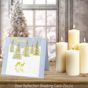 Deer Reflection Card