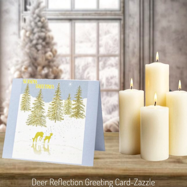 Deer Reflection Card (Creator Uploaded)