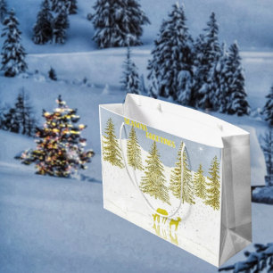 Deer Reflection Large Gift Bag