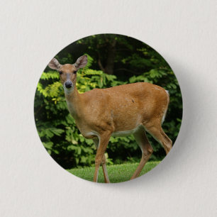 Deer Round Button