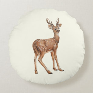 Deer Round Cushion