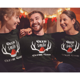 Deer Santa Define Good Christmas Hunting Antlers Sweatshirt
