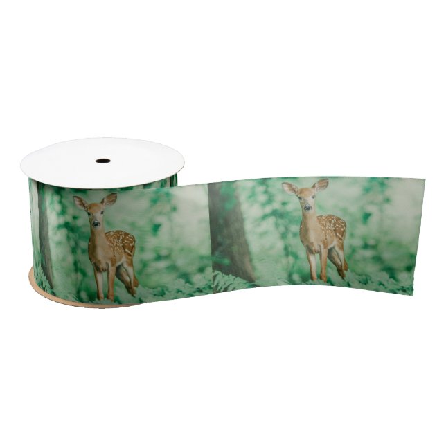 Deer Satin Ribbon (Spool)