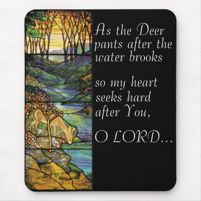 Deer Seeking Water Mousepad (Front)