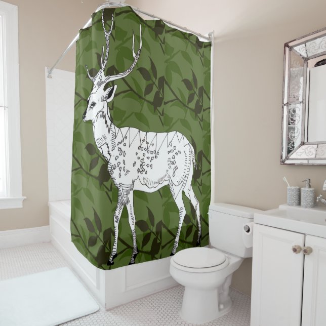 deer shower curtain (In Situ)