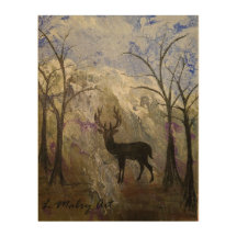 Deer Silhouette in the Forest