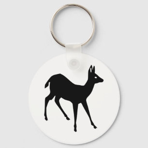 Deer Silhouette Key Ring