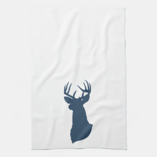 Deer Silhouette Kitchen Towel | {Navy}